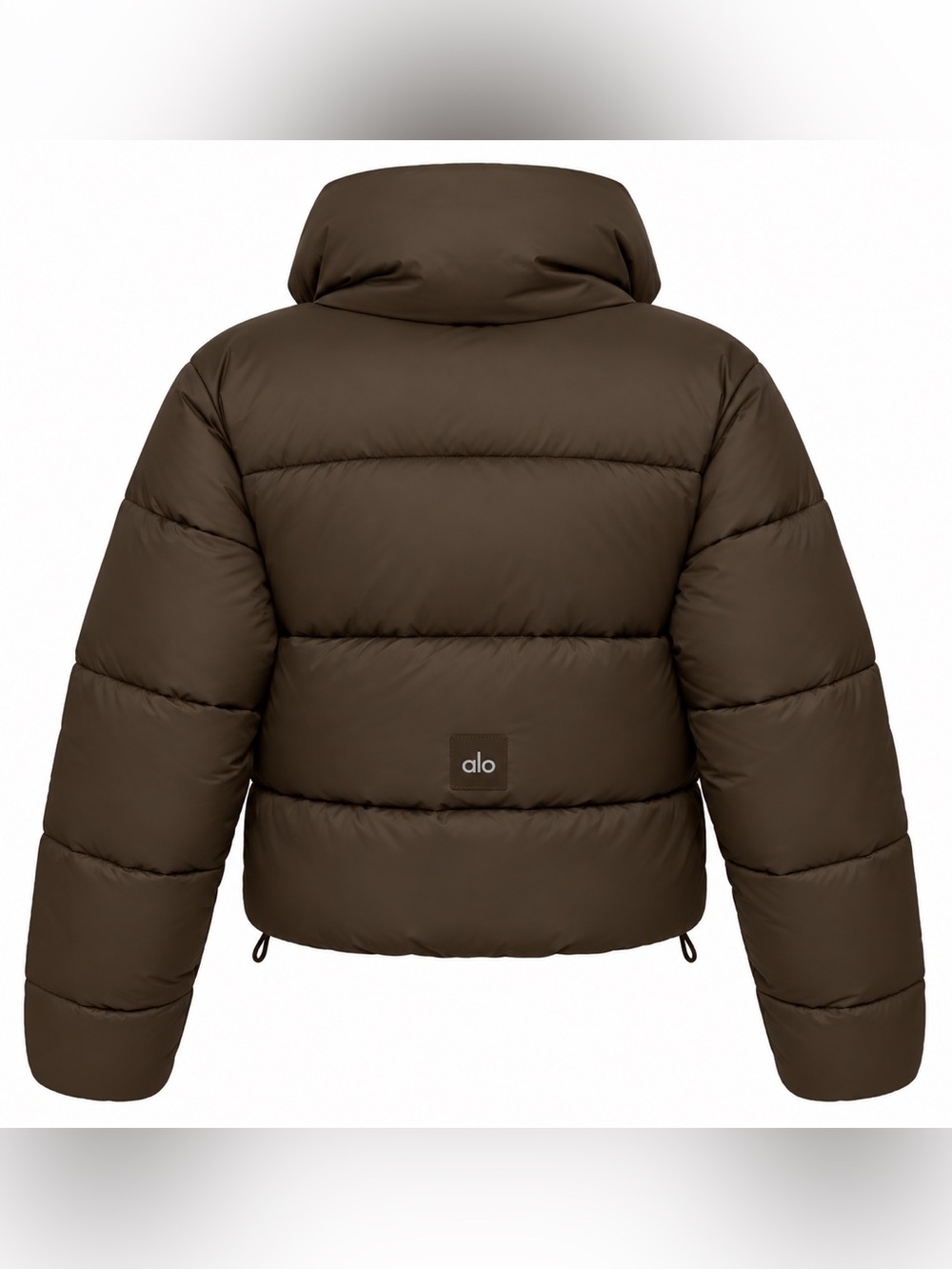 Alo Gold Rush Puffer in Espresso